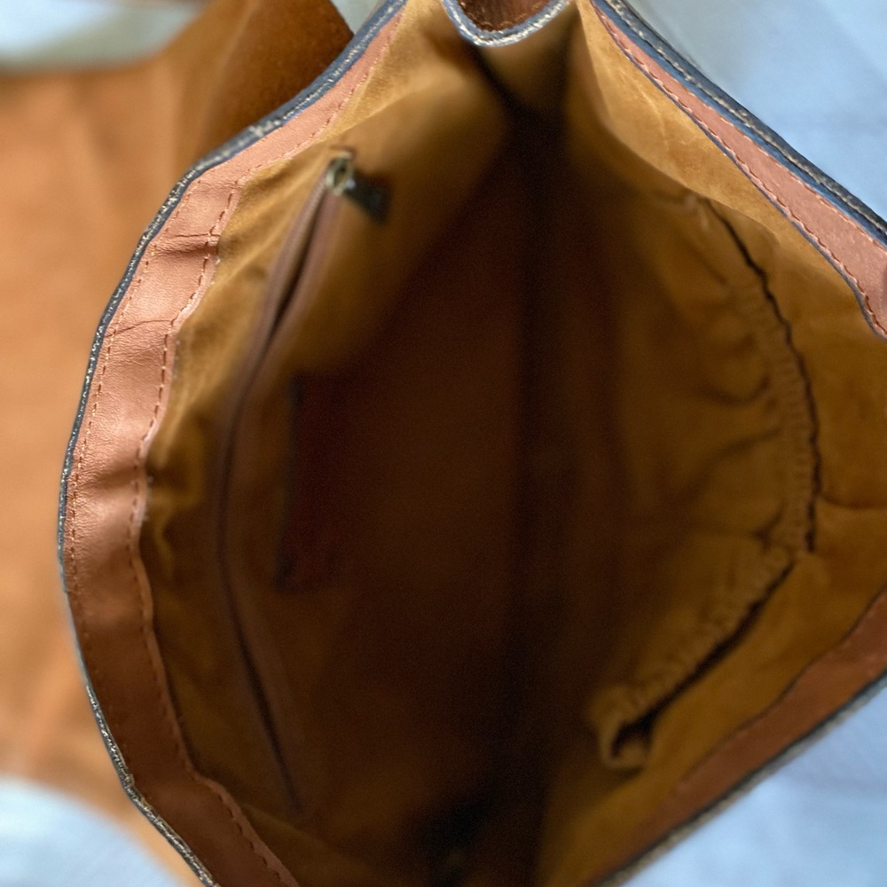 Patricia Nash brown leather crossbody satchel bag - Picture 8 of 10
